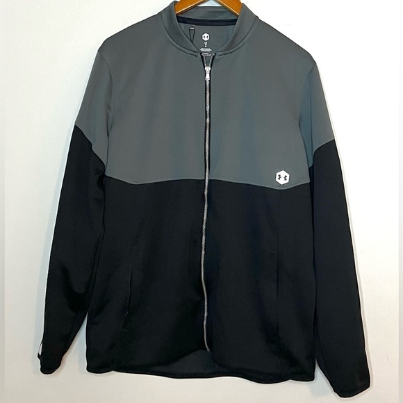 Under Armour NEW Mens Recovery Knit Warm Up Athletic Jacket Sz L - Picture 2 of 8